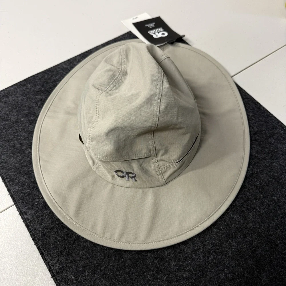 Outdoor Research Sunbriolet Sun Hat Khaki Size M UPF Hiking Camping OR